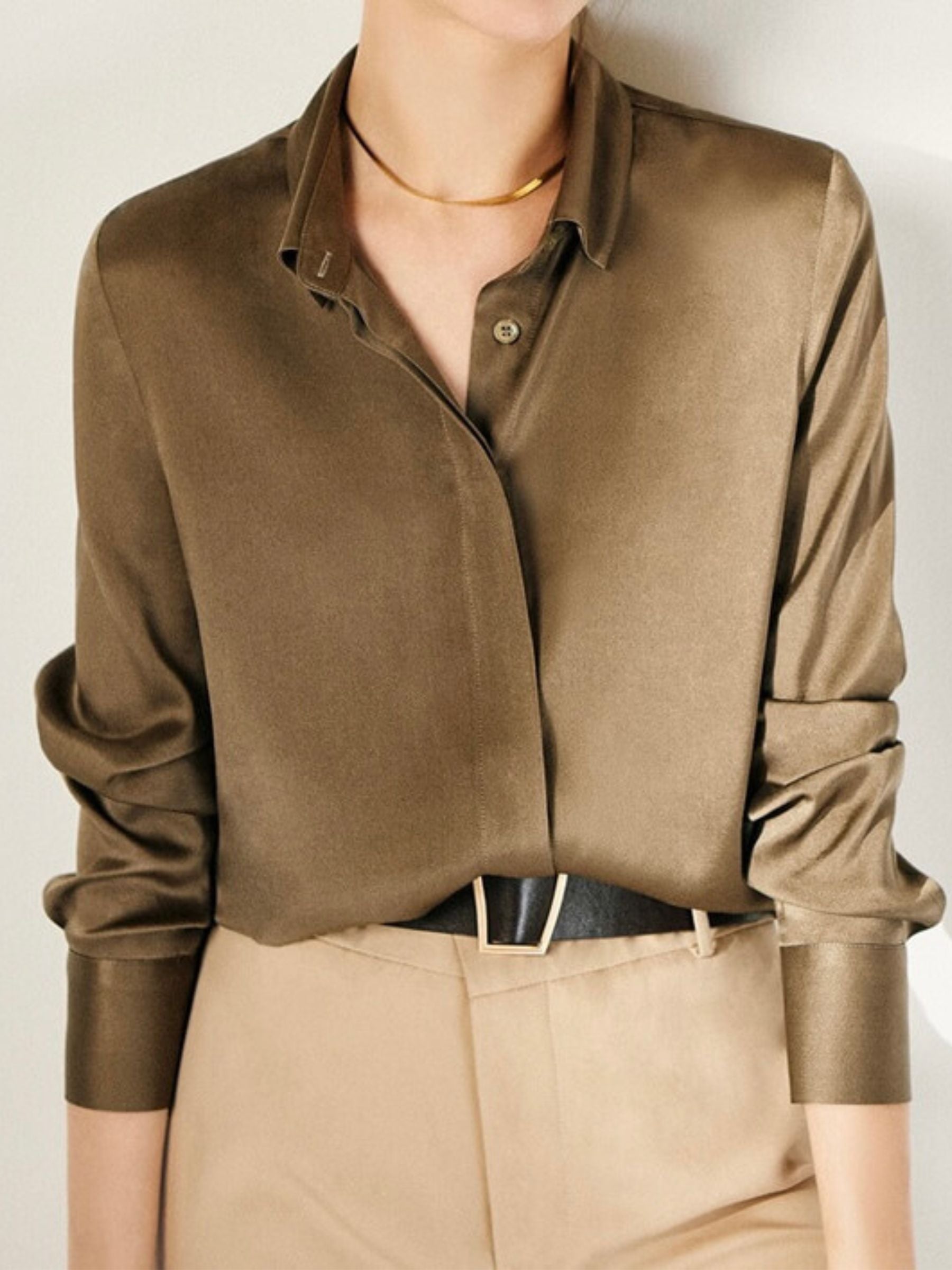 Chemisier en soie pour femmes