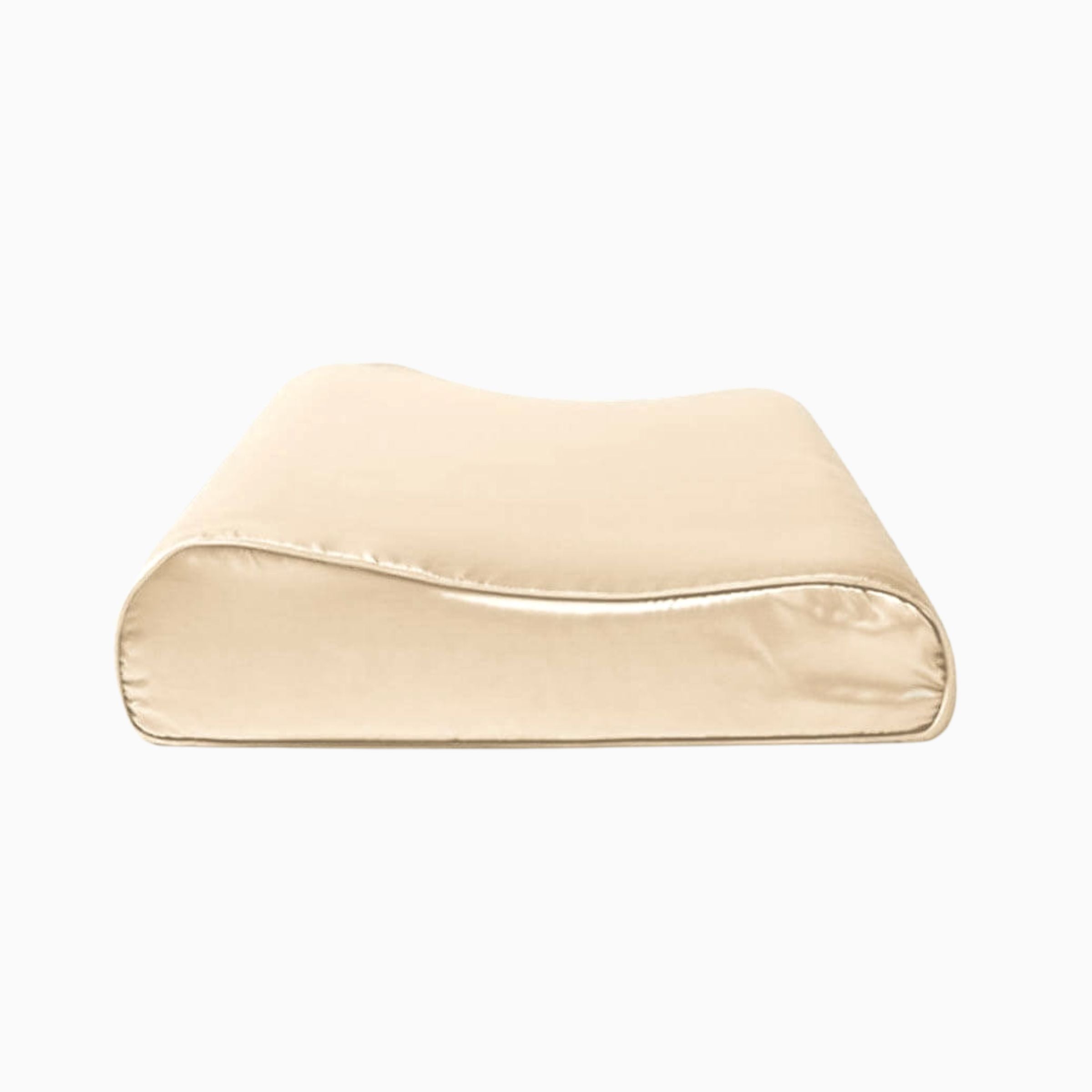 Silk pillowcase for ergonomic pillow