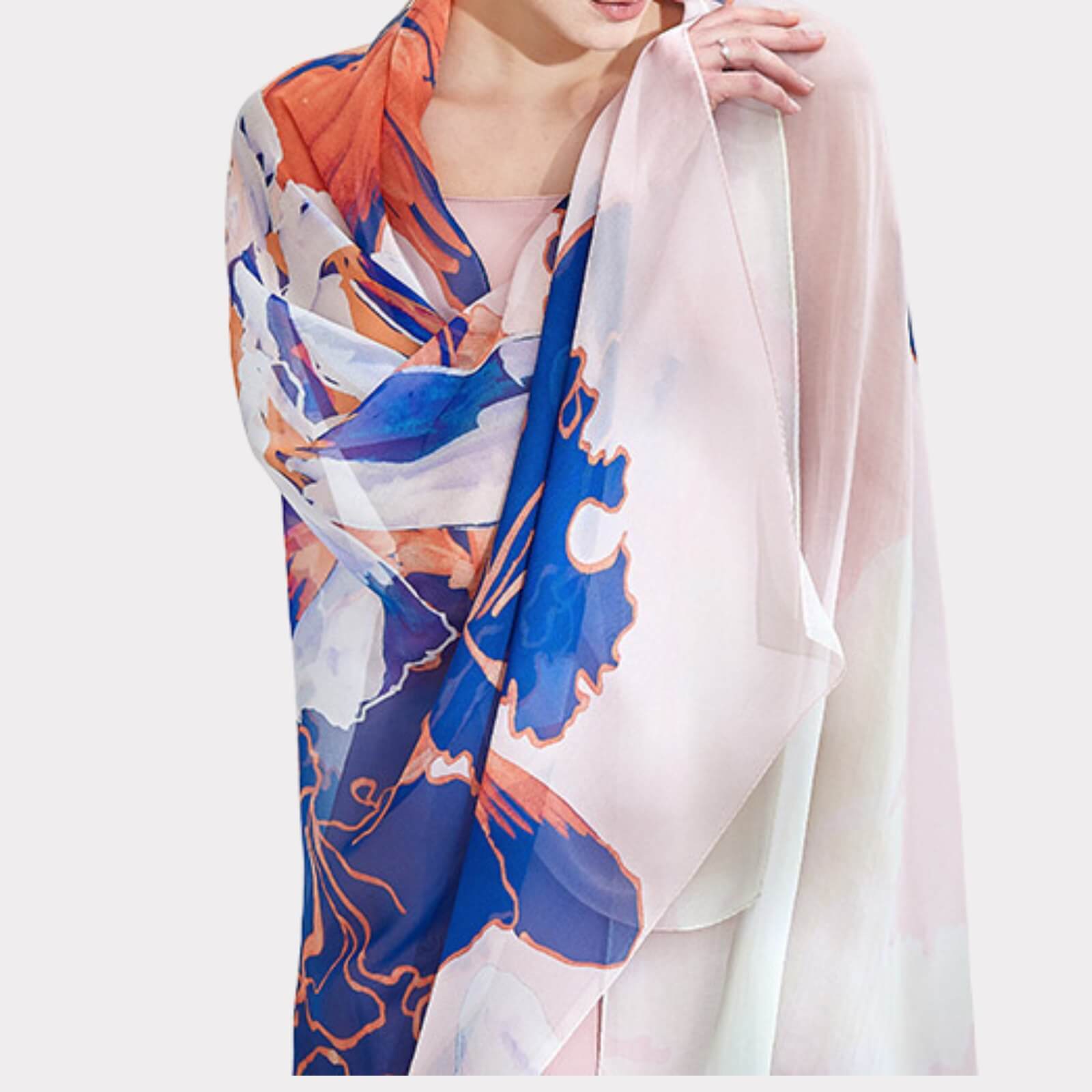 Large silk scarf