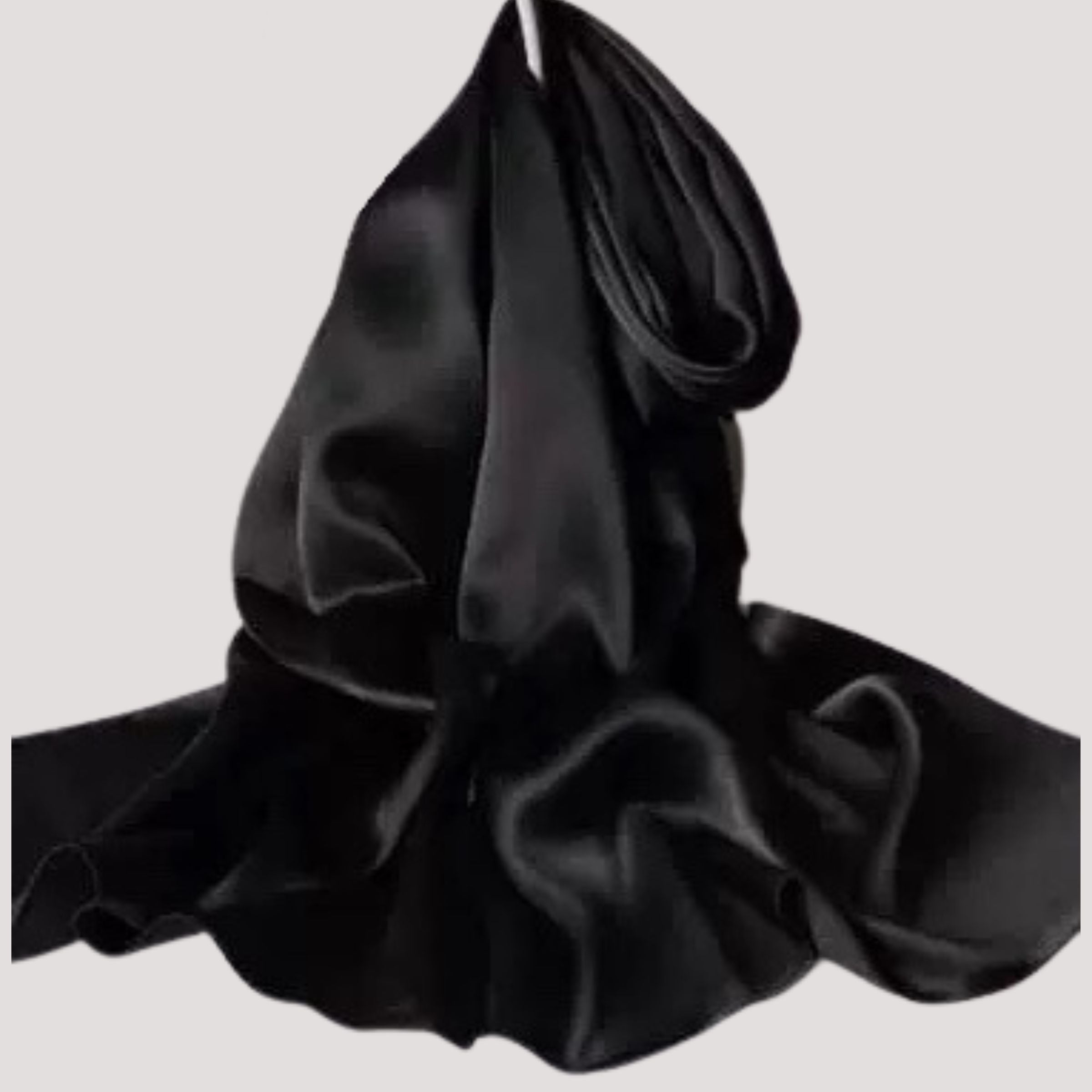 Plain silk scarf