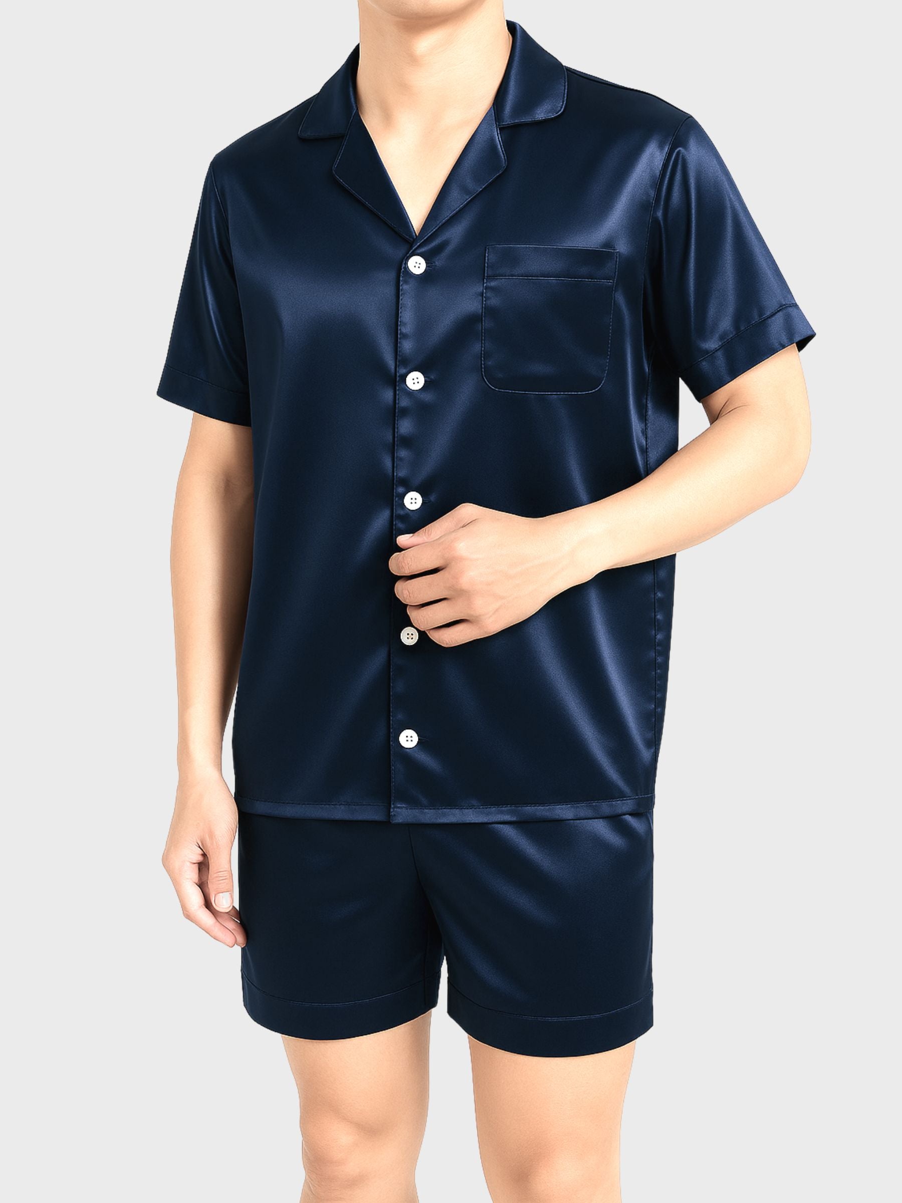 Pyjama en soie pour homme (Shortama)