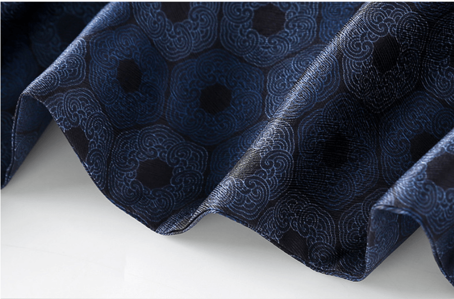 Double-layer men’s silk scarf