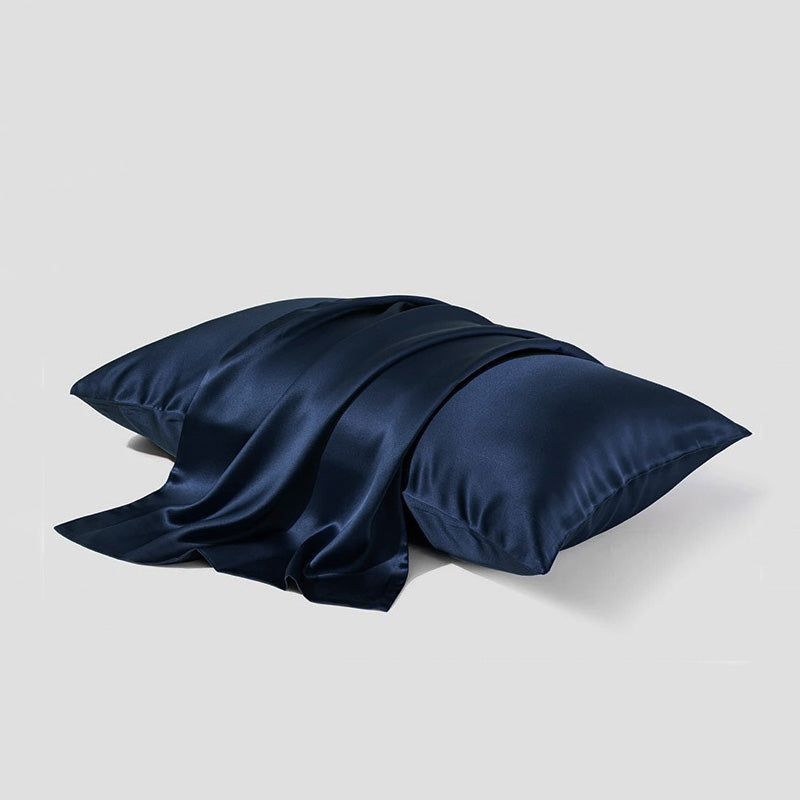 19momme silk pillowcases, Oxford blue