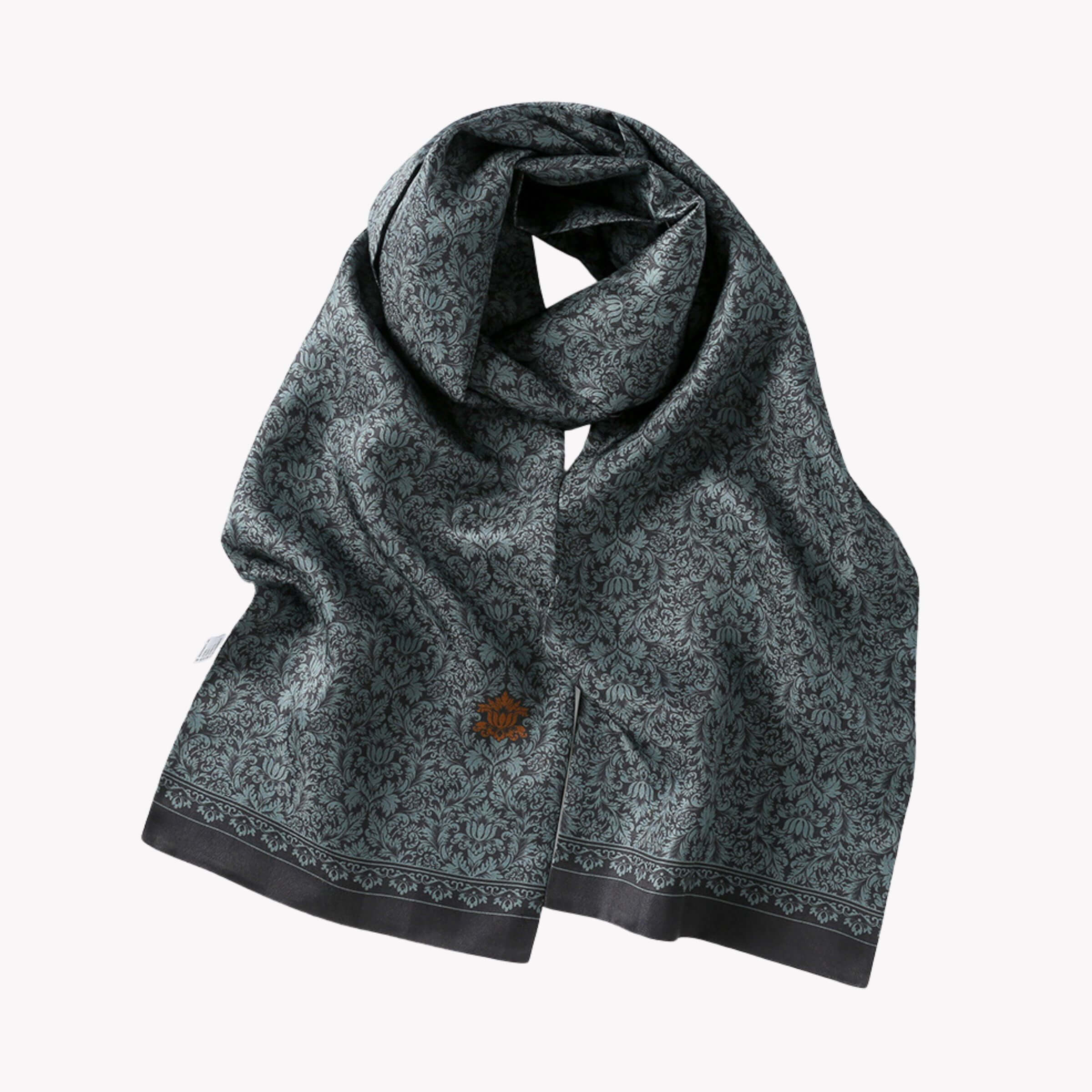 Écharpe homme en soie double épaisseur