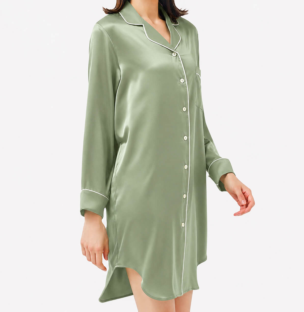 Women's silk nightdress