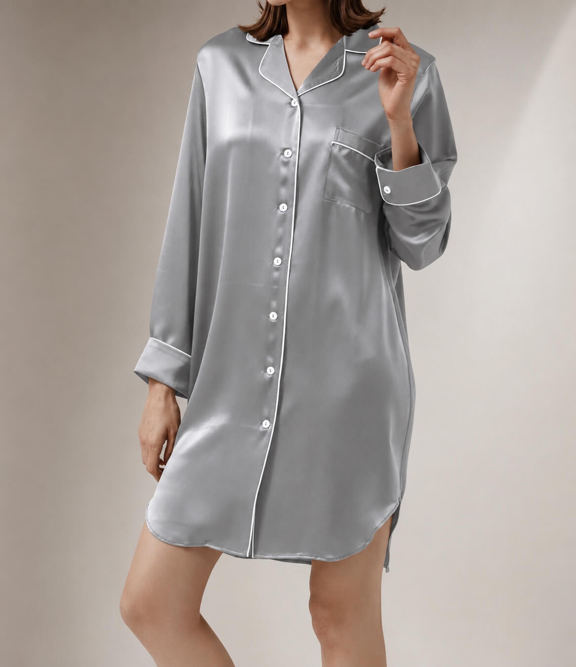 Women's silk nightdress