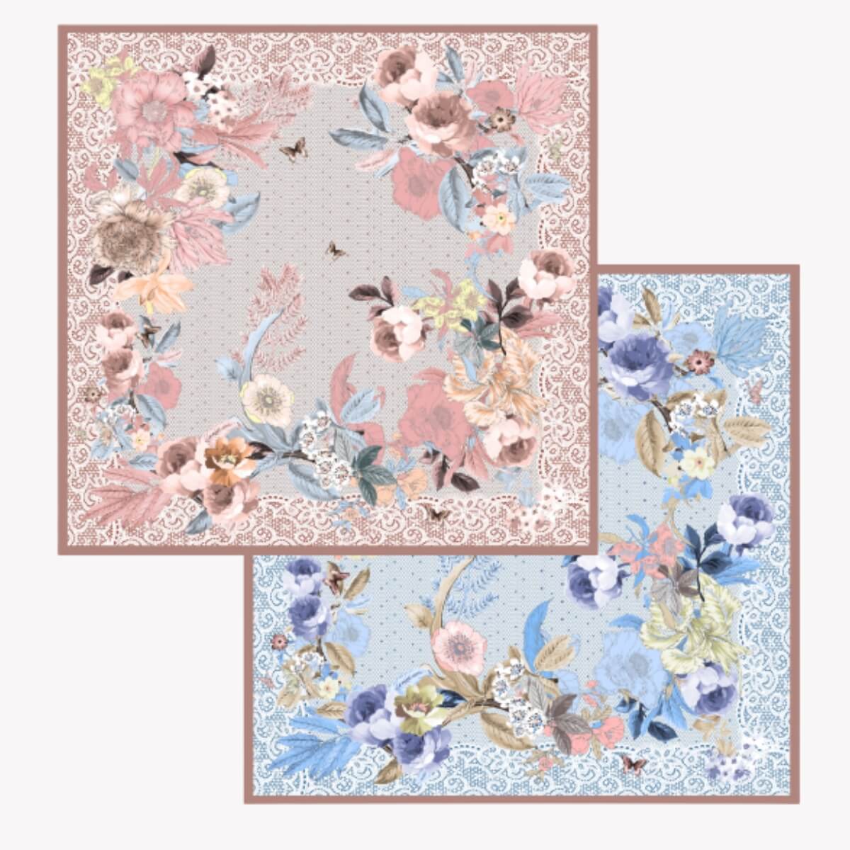 Foulard en soie (90×90 cm)