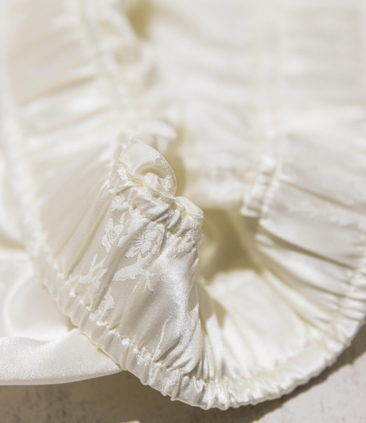 Silk jacquard trousers