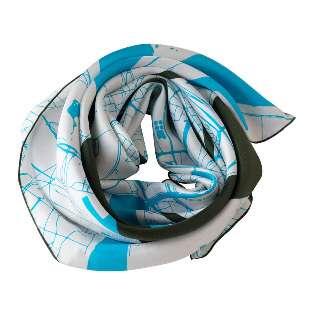 Foulard en soie - Anvers (90×90 cm)