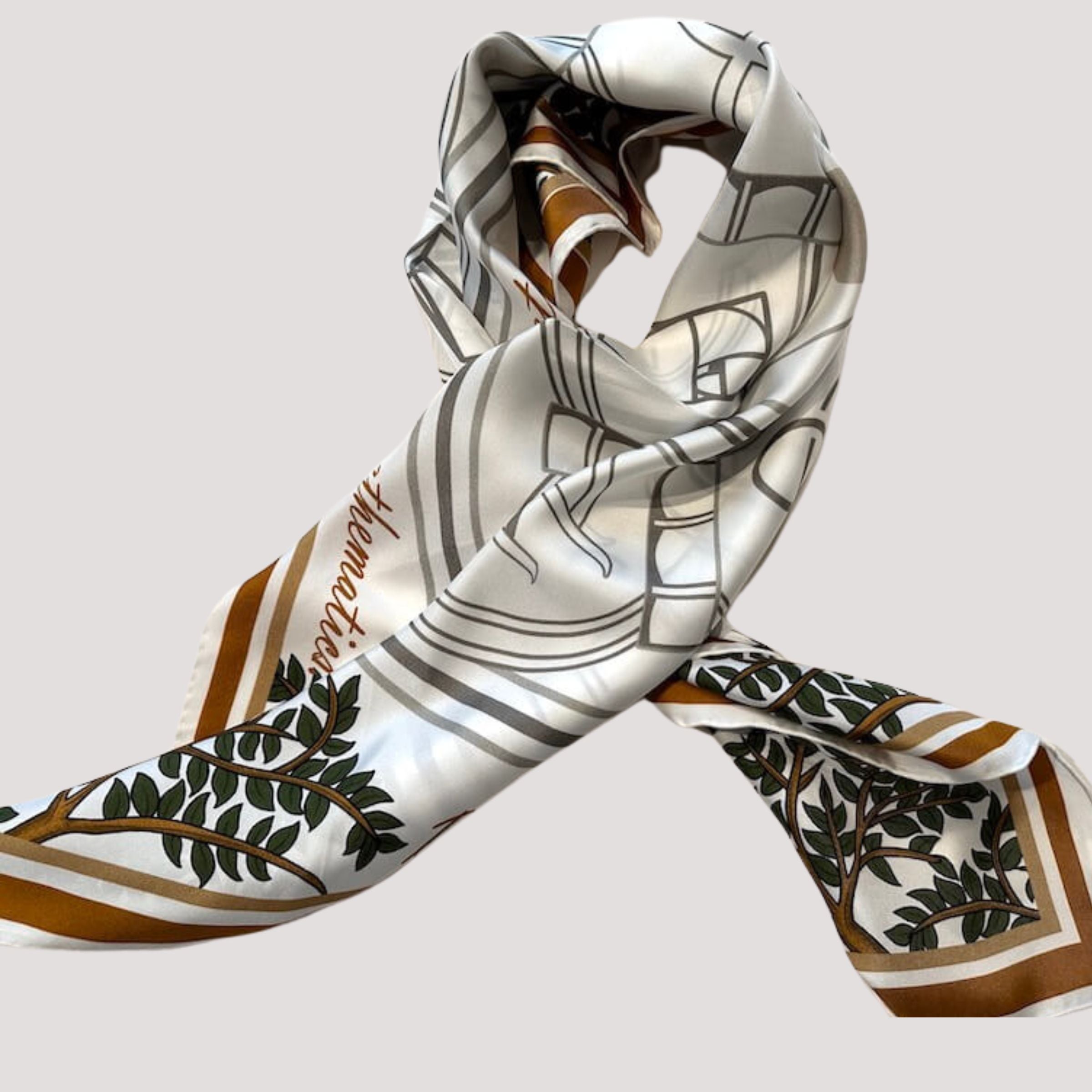 Silk scarf - Mathematics (90×90 cm)