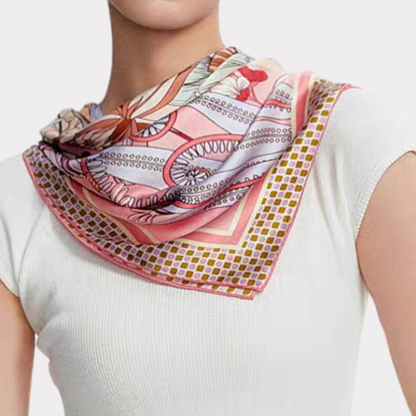 Silk scarf (90×90 cm)