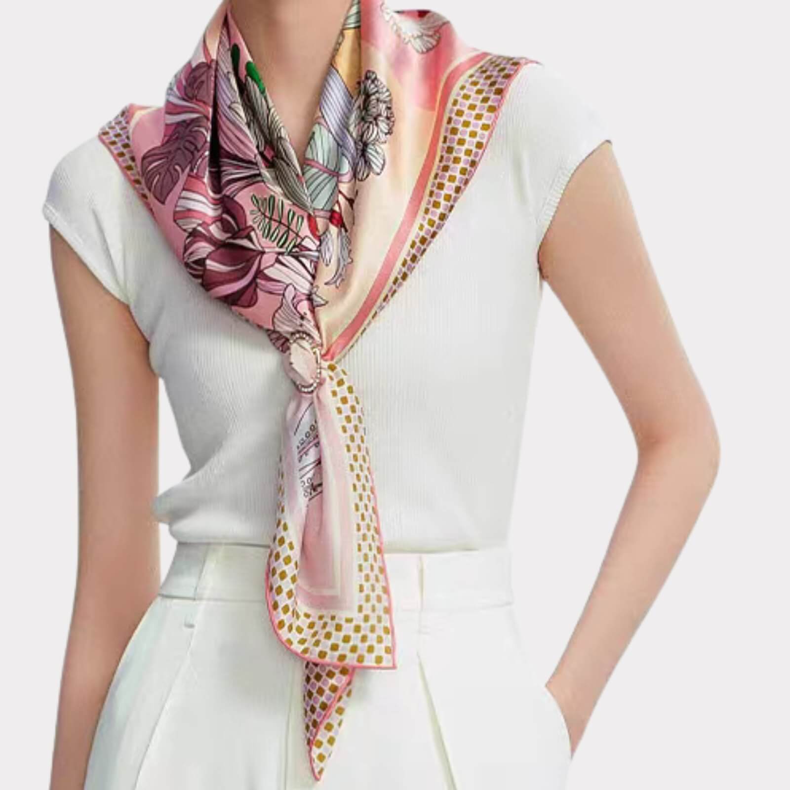 Silk scarf (90×90 cm)