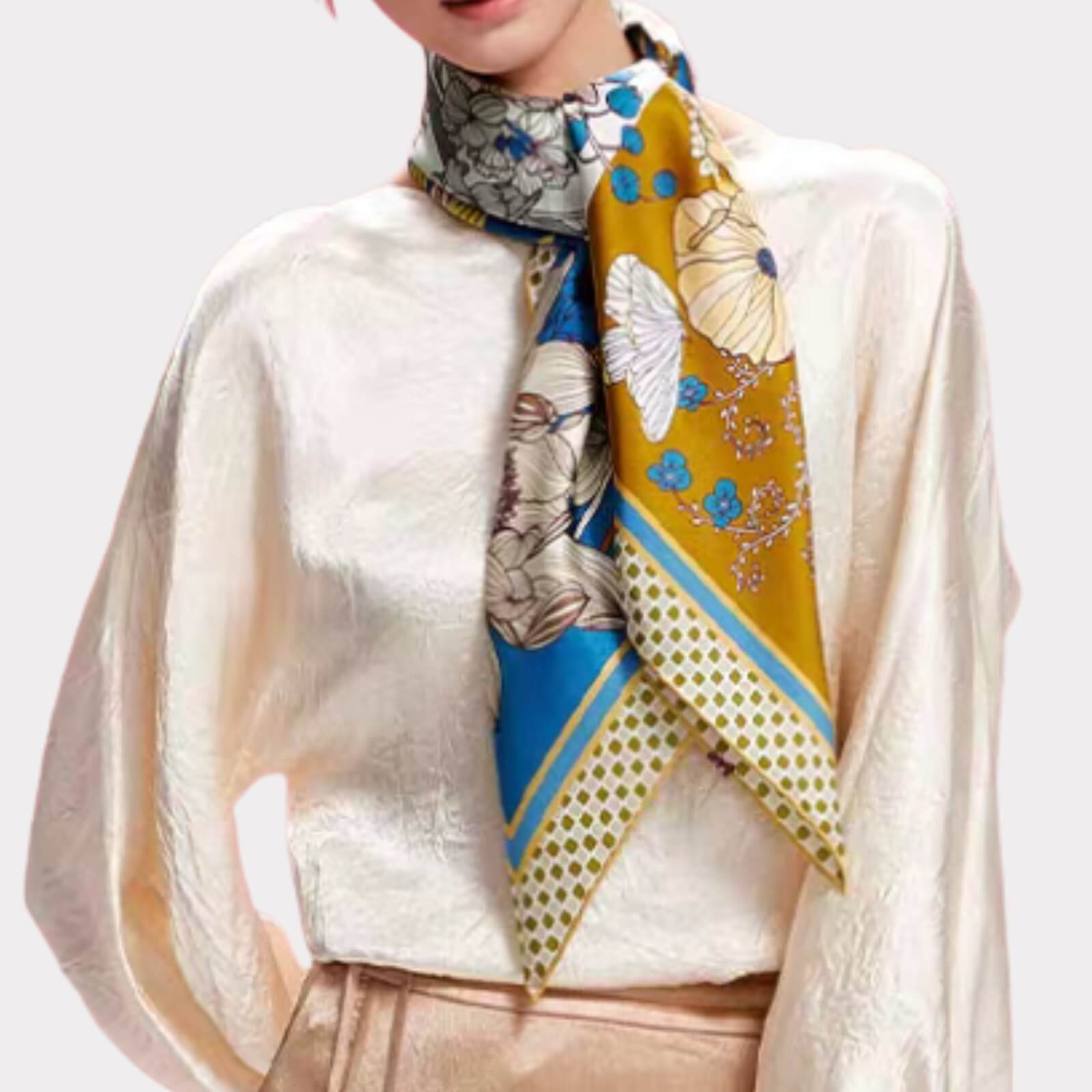 Silk scarf (90×90 cm)
