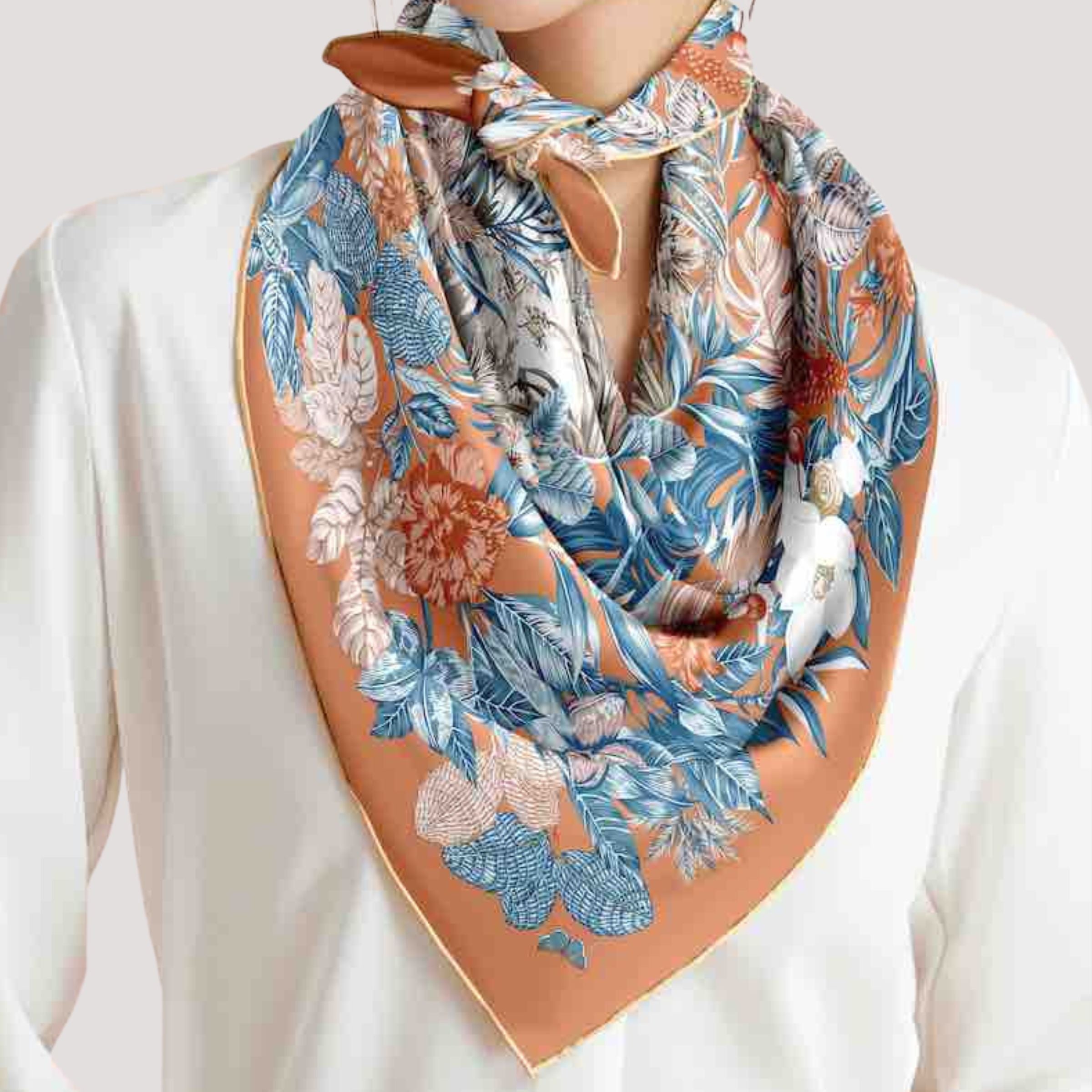 Foulard en soie (90×90 cm)