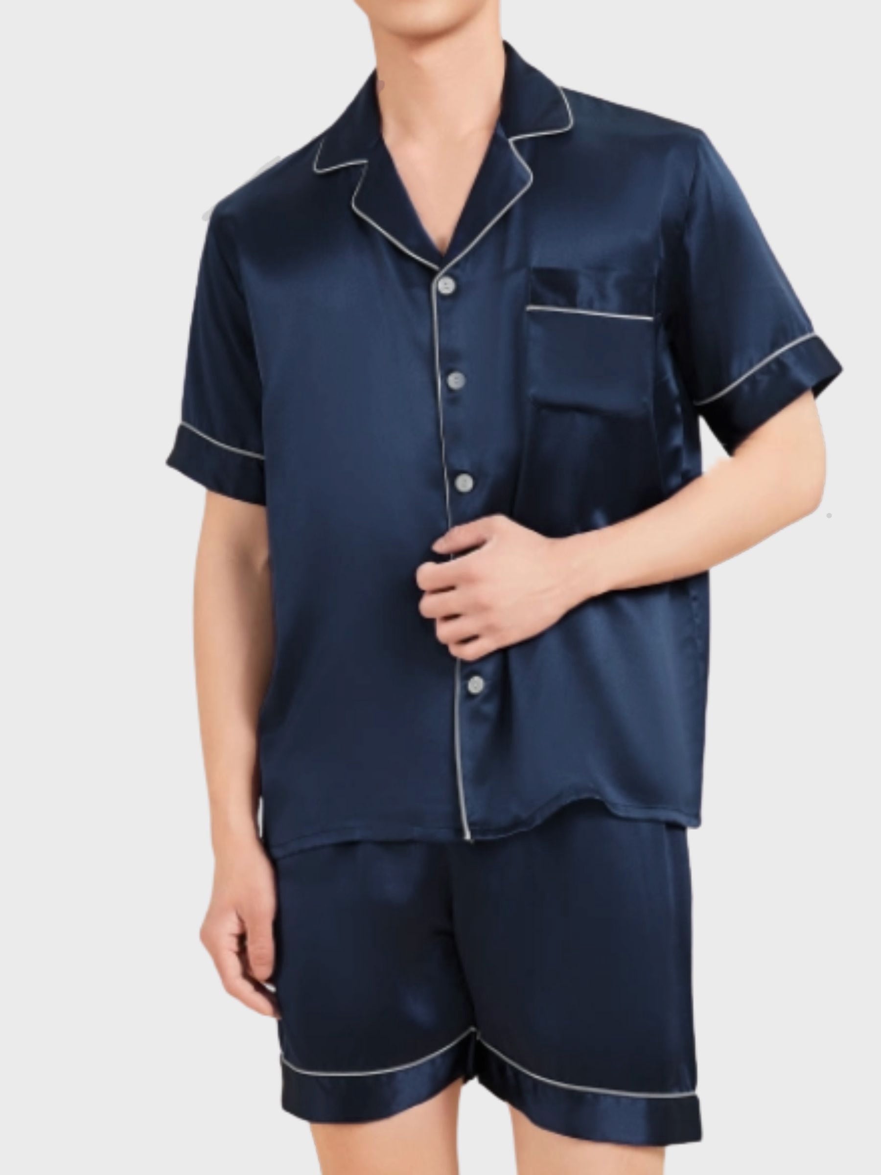 Pyjama en soie pour homme (Shortama)