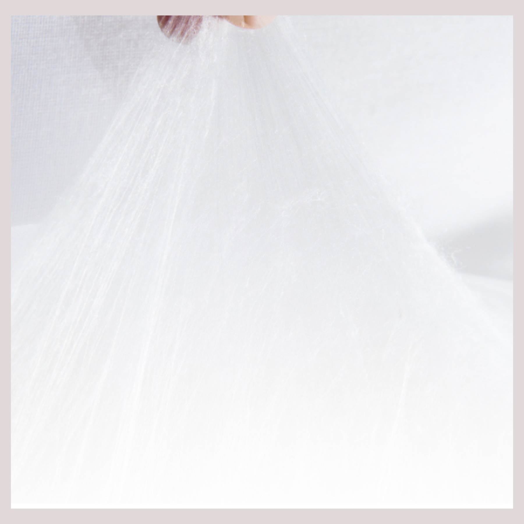 Silk pillow with cotton cover