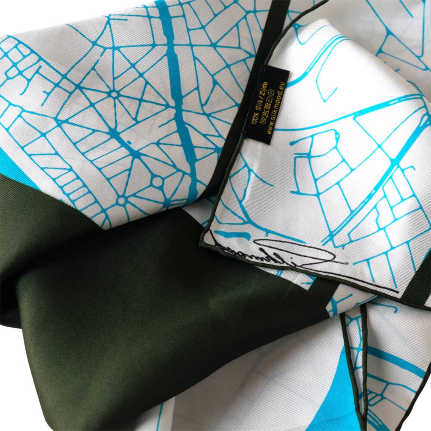 Foulard en soie - Anvers  (90×90 cm)