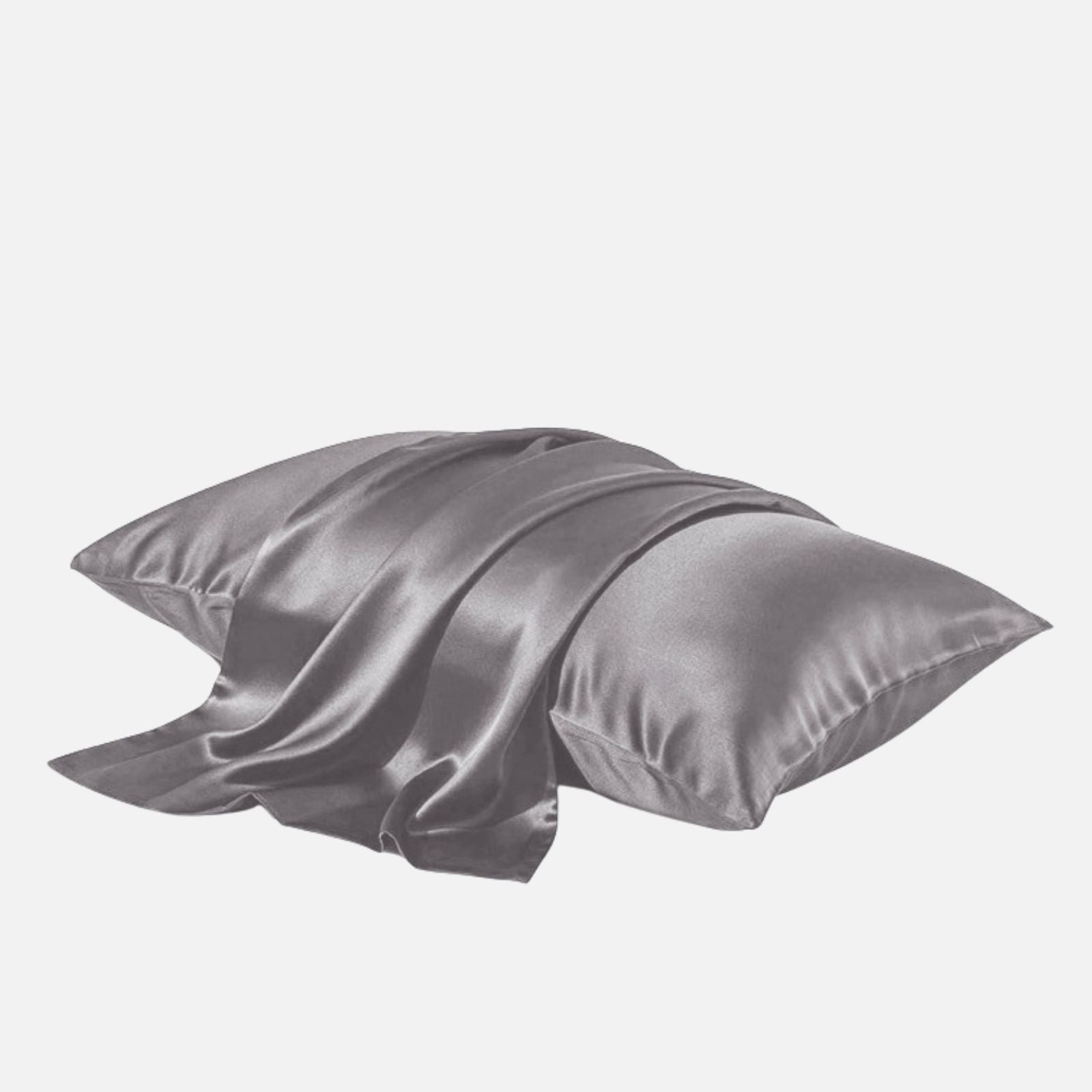 22momme Sonic Grey Silk Pillowcases