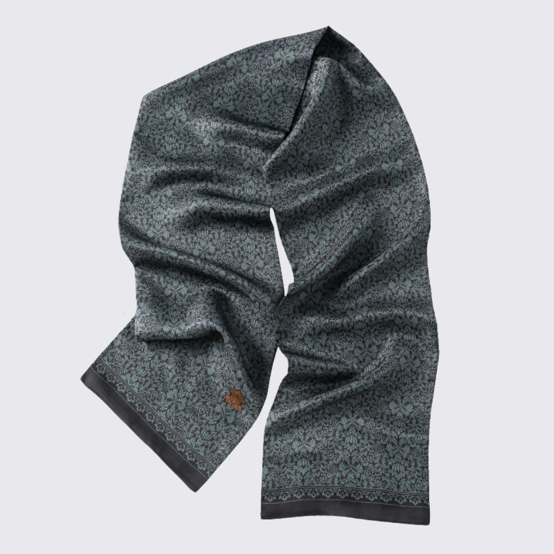 Double-layer men’s silk scarf