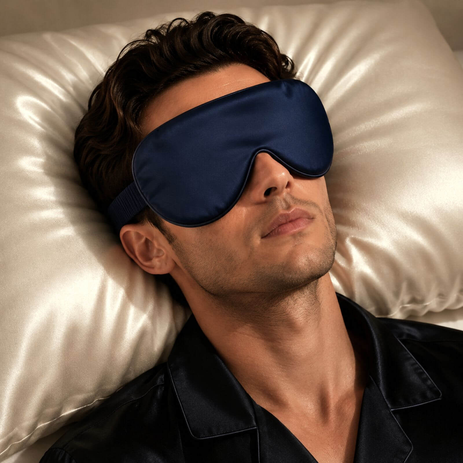 Silk eye mask (adjustable band)