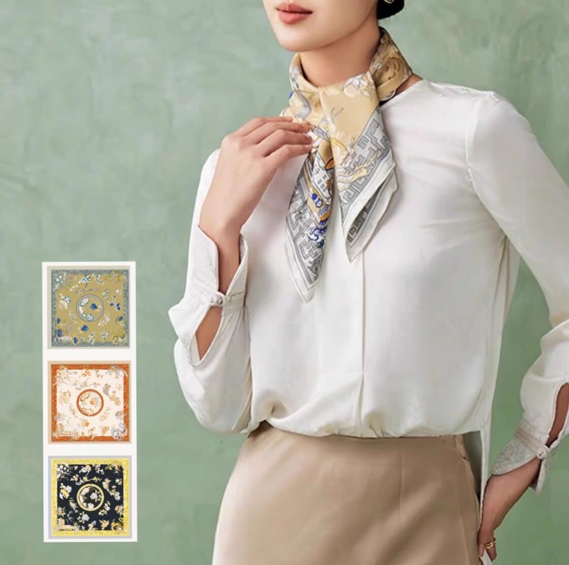 Silk scarf (90×90 cm)