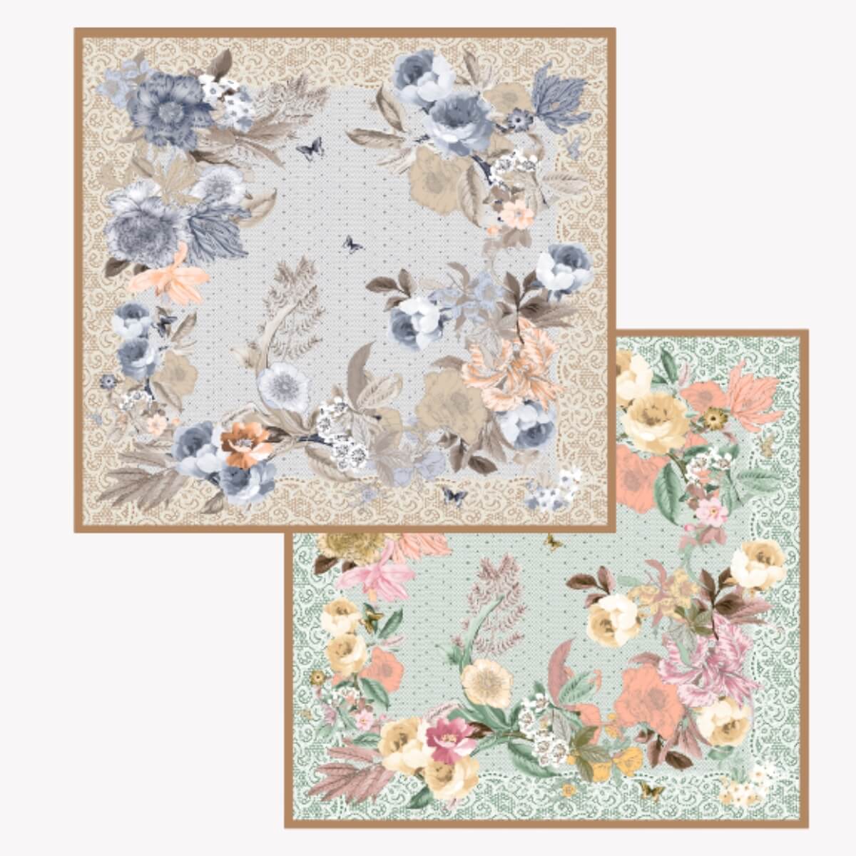 Foulard en soie (90×90 cm)