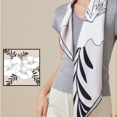 Foulard en soie (90×90 cm)