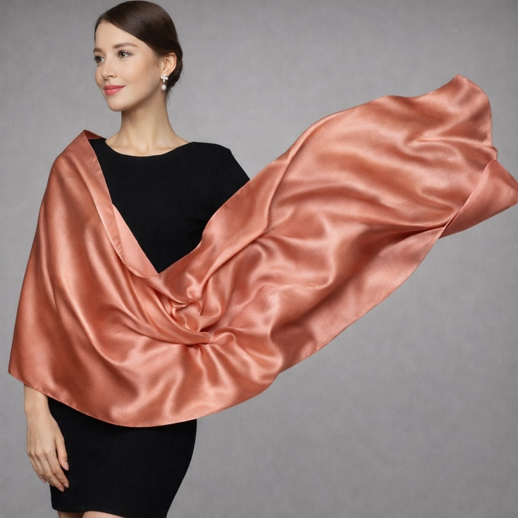 Foulard en soie unie