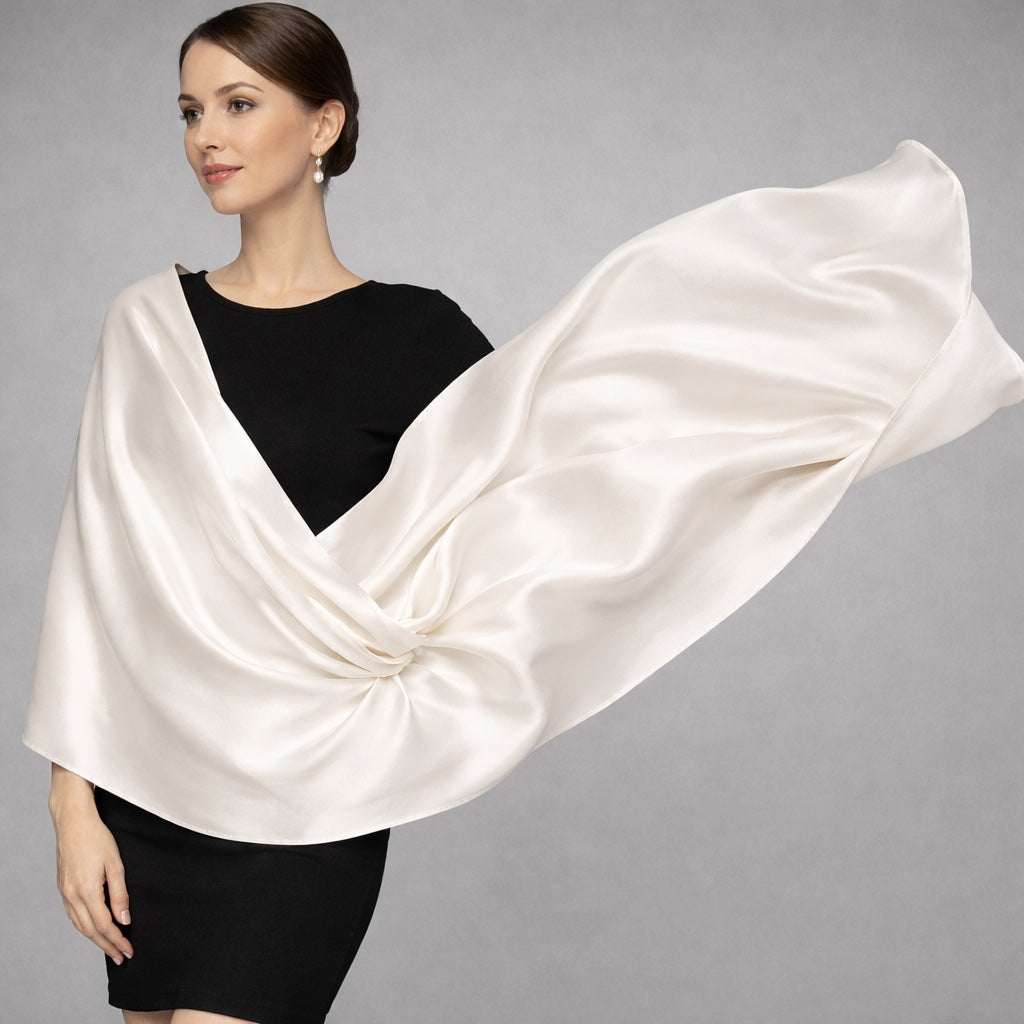 Foulard en soie unie
