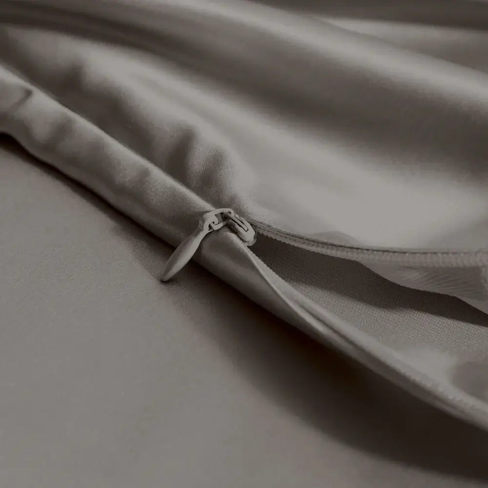 Taies d'oreiller en soie 22momme Gris foncé