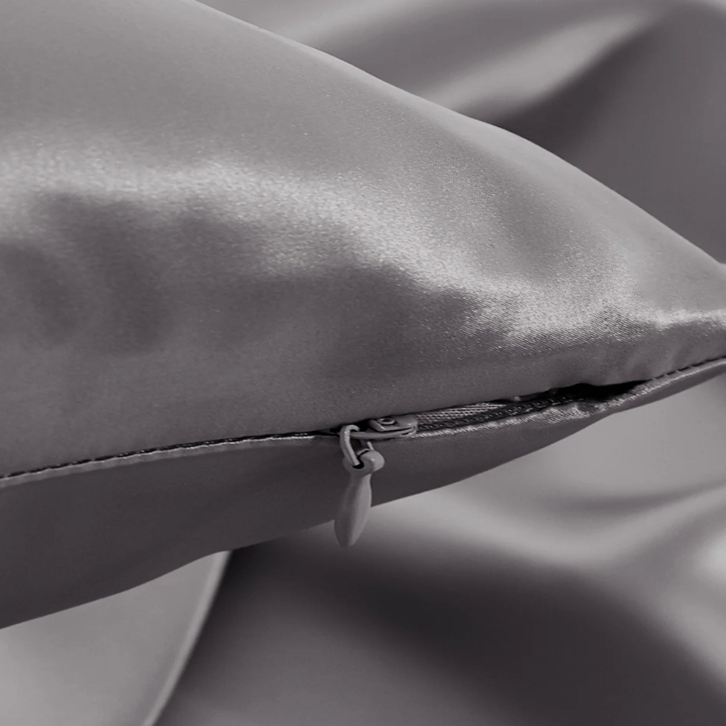 Taies d'oreiller en soie 22momme Gris sonique