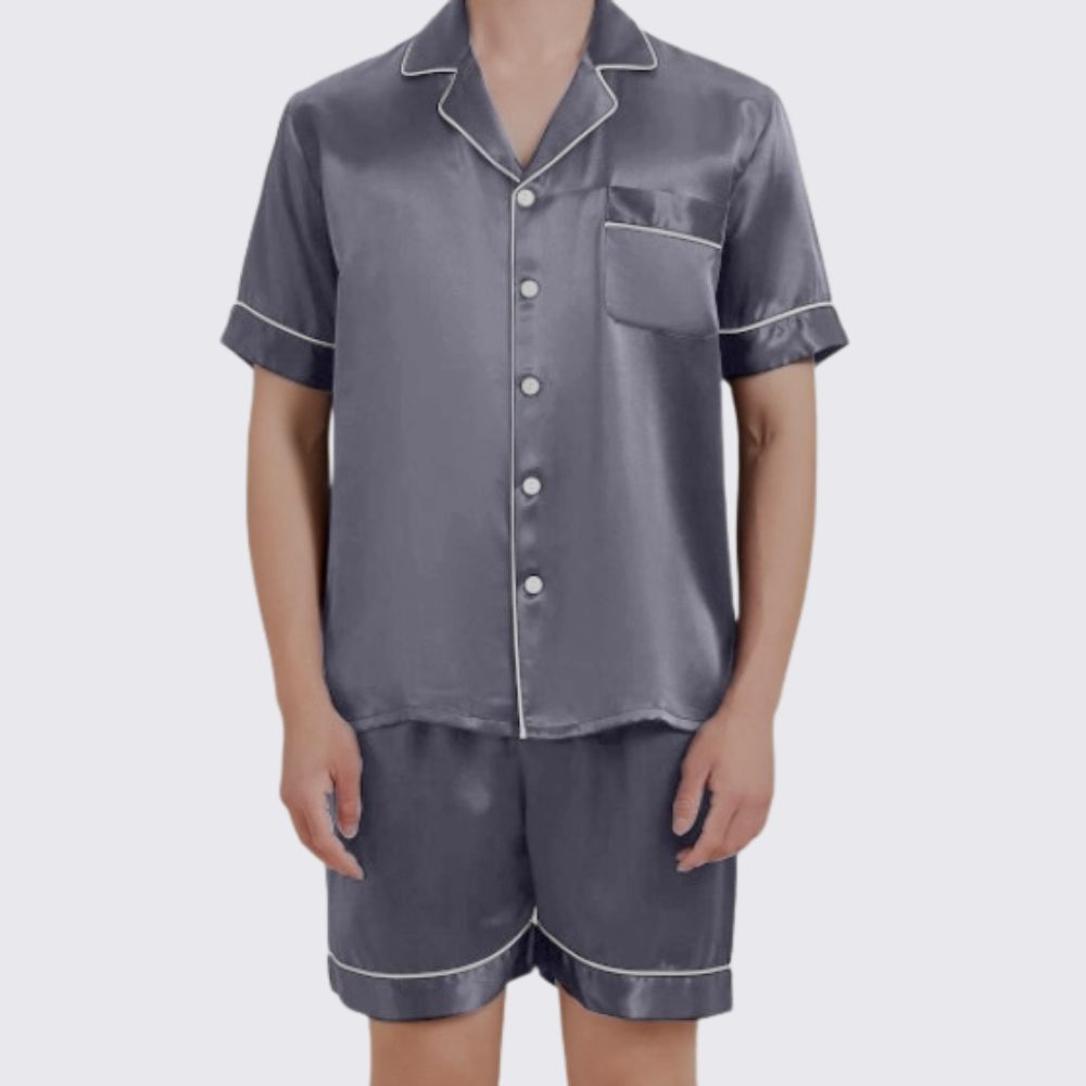 Pyjama en soie pour homme (Shortama)