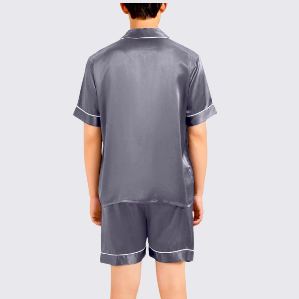 Pyjama en soie pour homme (Shortama)